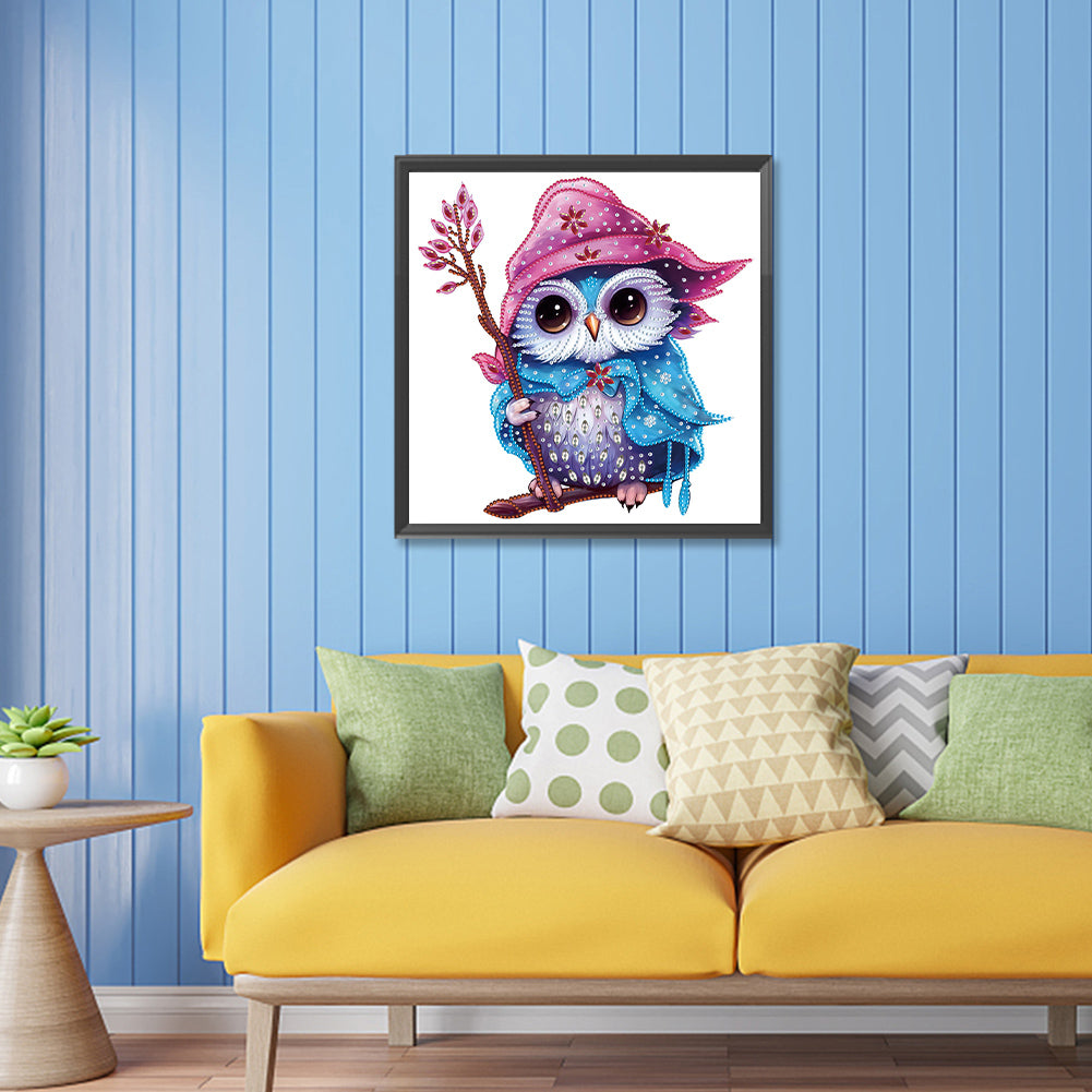 Magic Owl - Special Shaped Drill Diamond Painting 30*30CM