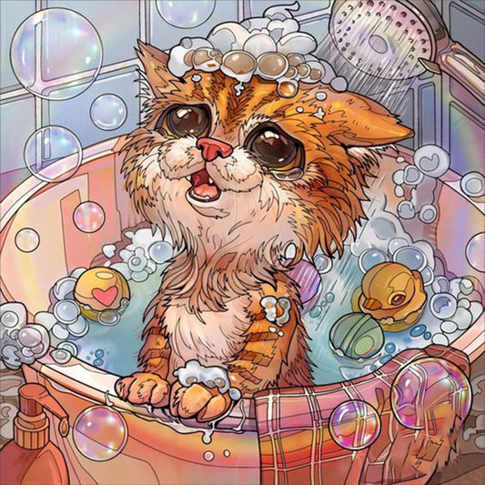 Cartoon - 11CT Stamped Cross Stitch 50*50CM