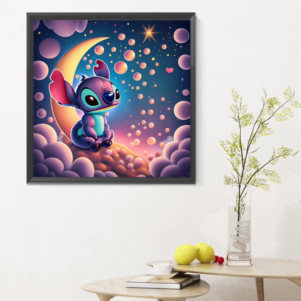Cartoon Minifigure-Stitch - Full Round Drill Diamond Painting 30*30CM