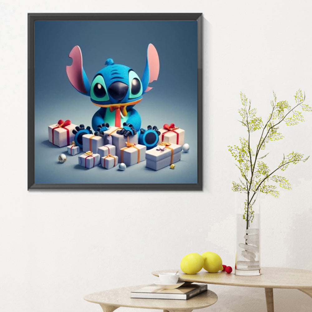 Stitch And Christmas Gifts - Full Round Drill Diamond Painting 30*30CM