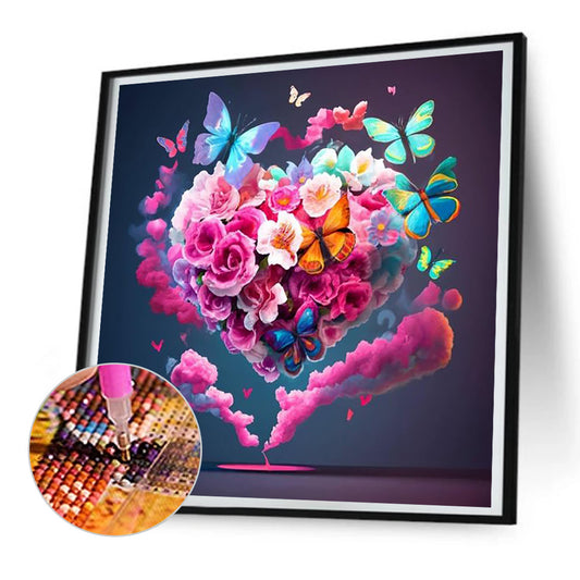 Colorful Flowers - Full Round Drill Diamond Painting 30*30CM