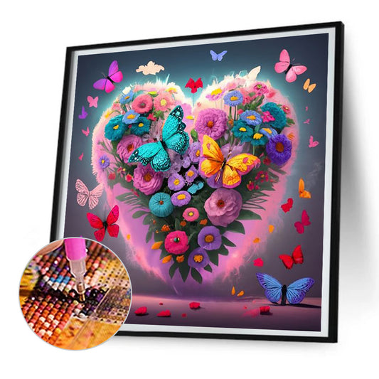 Colorful Flowers - Full Round Drill Diamond Painting 30*30CM