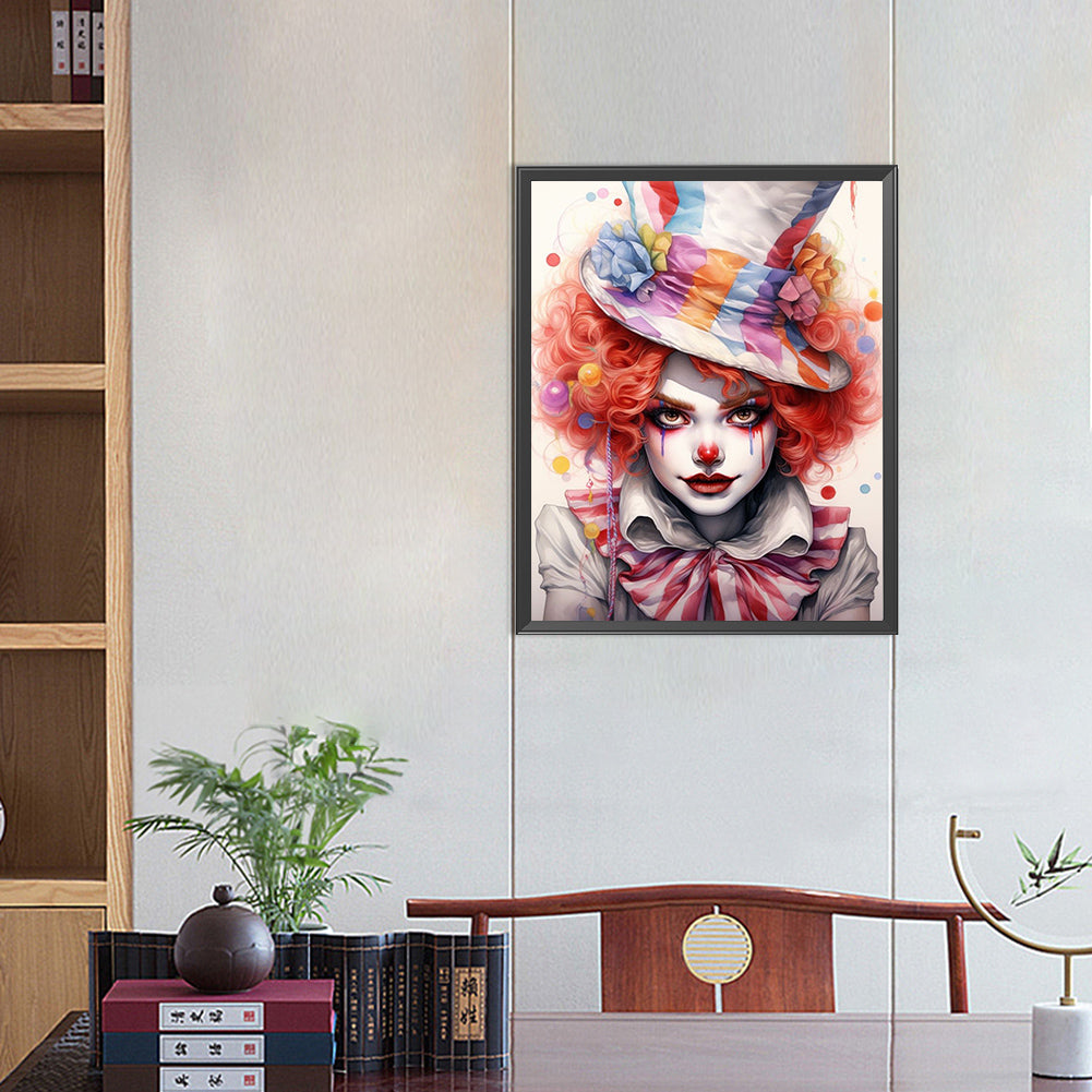 Clown - Full Square Drill Diamond Painting 40*50CM