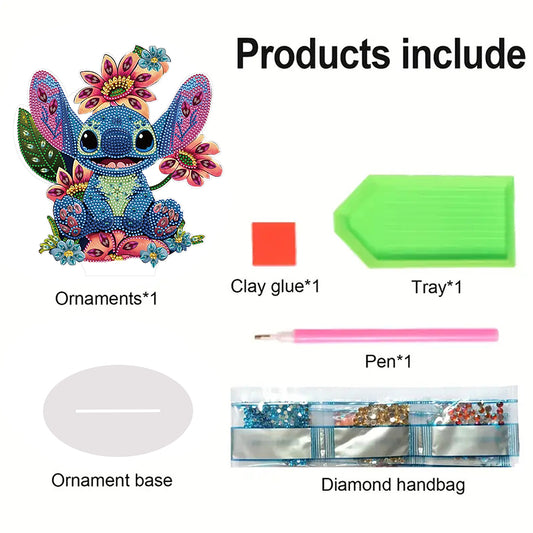 Acrylic Stitch Table Top Diamond Painting Ornament Kits for Office Desktop Decor