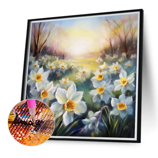 Narcissus - Full Round Drill Diamond Painting 40*40CM