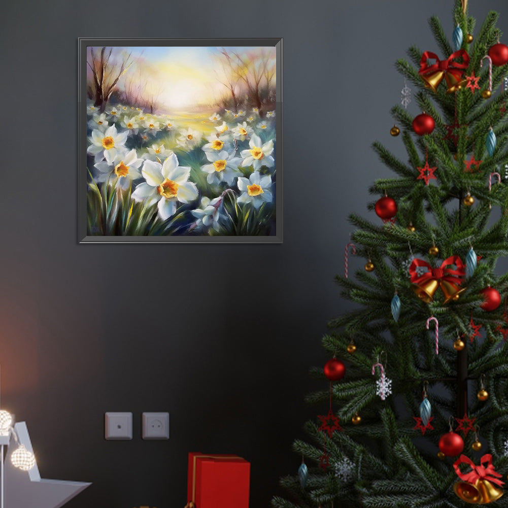 Narcissus - Full Round Drill Diamond Painting 40*40CM
