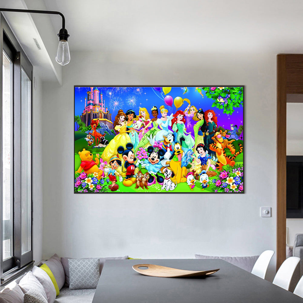 Disney - Full Round Drill Diamond Painting 80*50CM