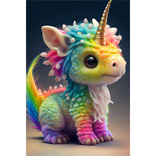 Rainbow Dragon - Full AB Round Drill Diamond Painting 40*60CM