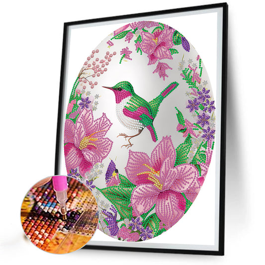 Easter Egg Hummingbird - Special Shaped Drill Diamond Painting 30*40CM