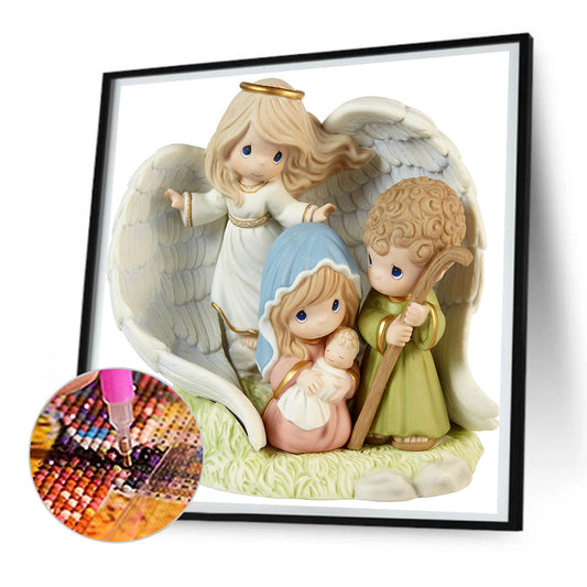 Precious Moments Doll Jesus - Full Round Drill Diamond Painting 30*30CM