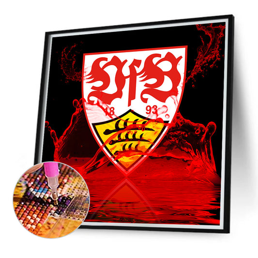 Stuttgart Football Club Logo - Full Round Drill Diamond Painting 40*40CM