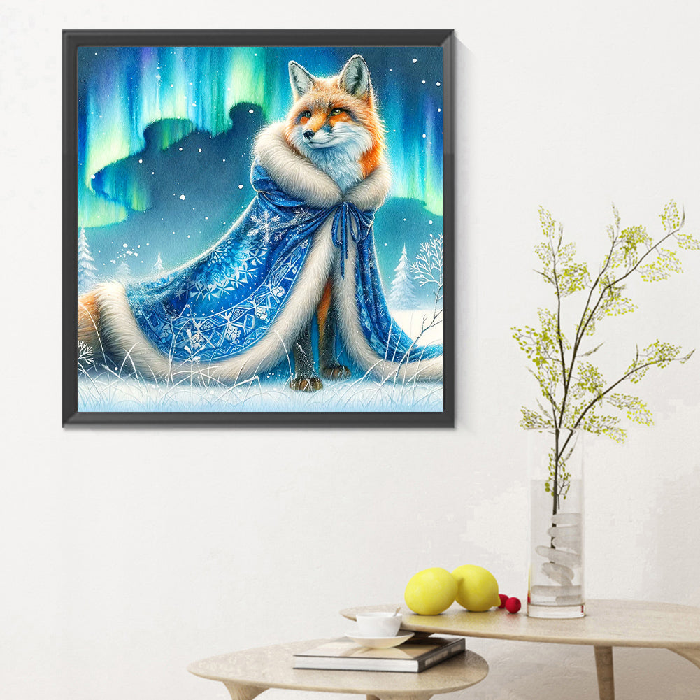 Aurora Fox - Full Round Drill Diamond Painting 30*30CM