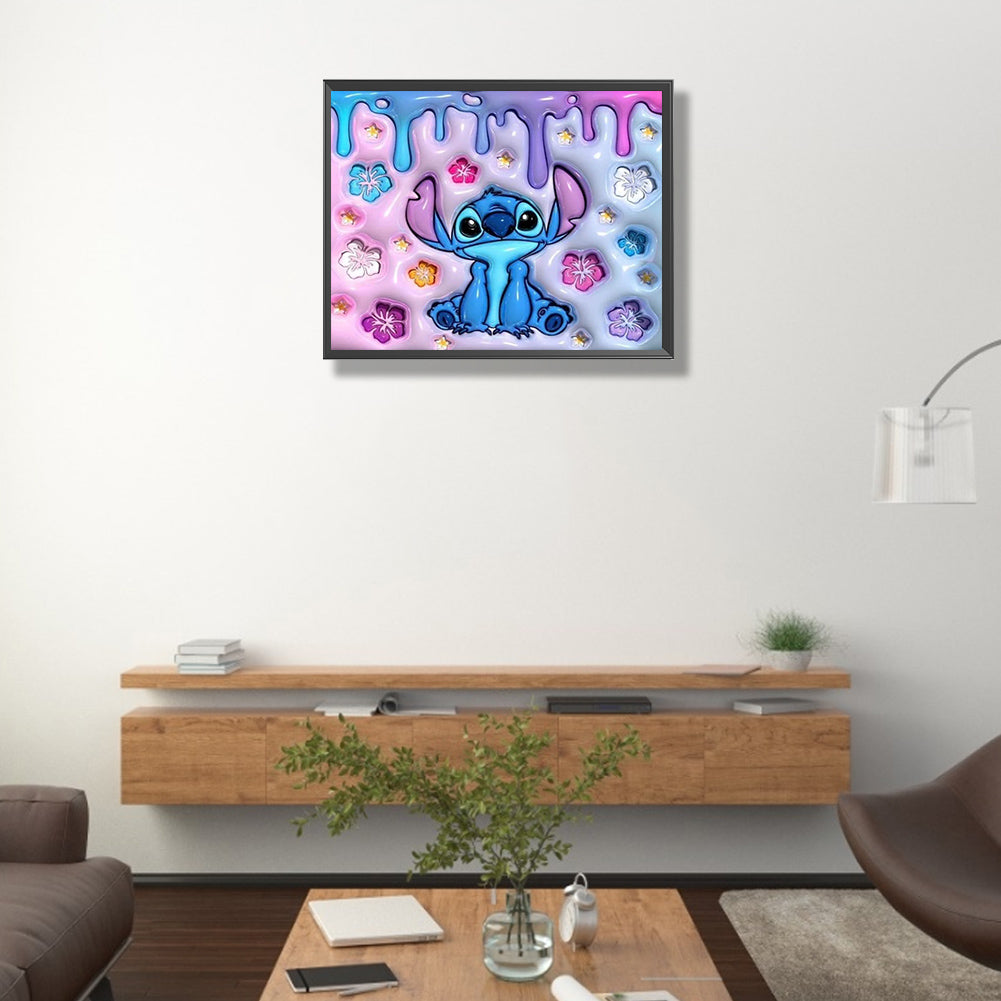 Stitch - Full AB Round Drill Diamond Painting 40*50CM