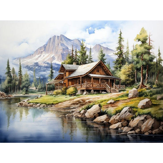 Country House - Full Square Drill Diamond Painting 40*30CM