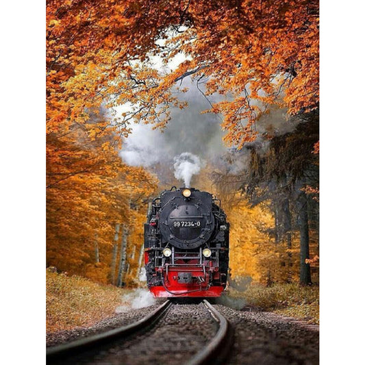 Country Train - Full Square Drill Diamond Painting 30*40CM