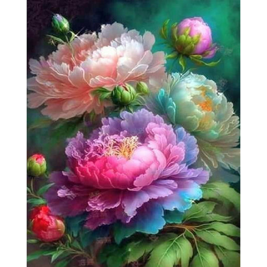 Flowers And Grass - Full Square Drill Diamond Painting 40*50CM