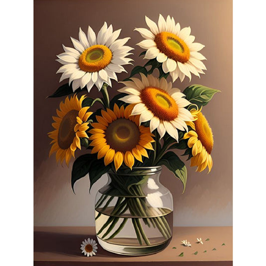 Daisy Bouquet - Full Square Drill Diamond Painting 30*40CM