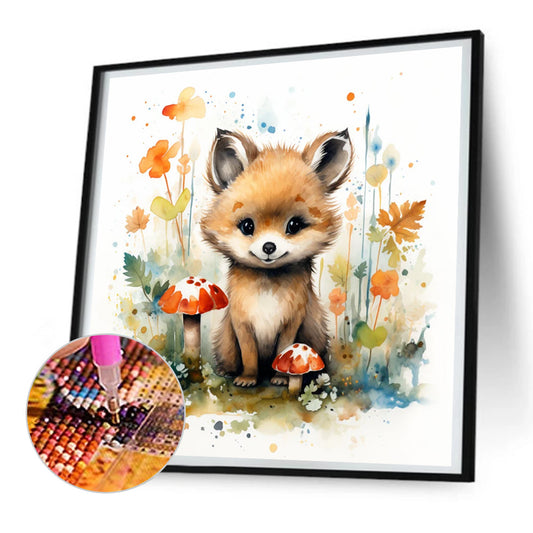 Little Fox - Full Round Drill Diamond Painting 30*30CM