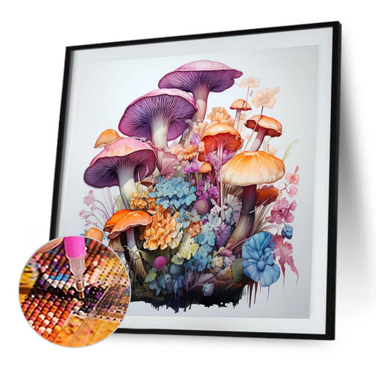 Mushroom Forest - Full Round Drill Diamond Painting 35*35CM