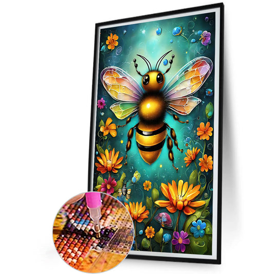 Bee Garden - Full Round Drill Diamond Painting 30*50CM