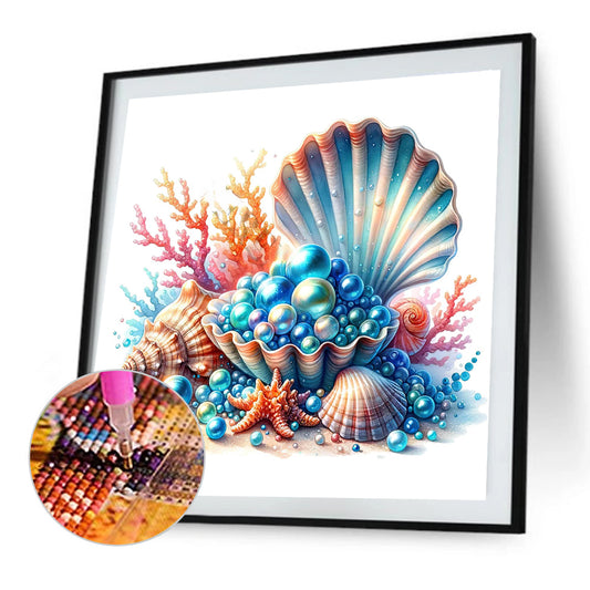 Pearl Sea Shell - Full Round Drill Diamond Painting 35*35CM
