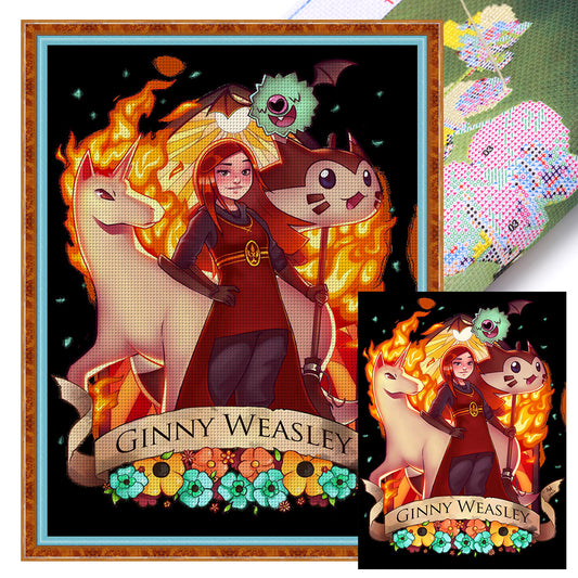 Harry Potter Ginny Weasley - 11CT Stamped Cross Stitch 50*65CM