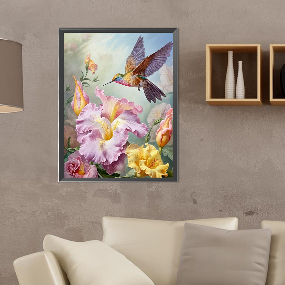 Hummingbird - Full Round Drill Diamond Painting 30*40CM