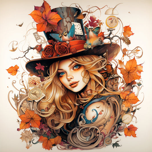Alice In Wonderland - 11CT Stamped Cross Stitch 50*50CM