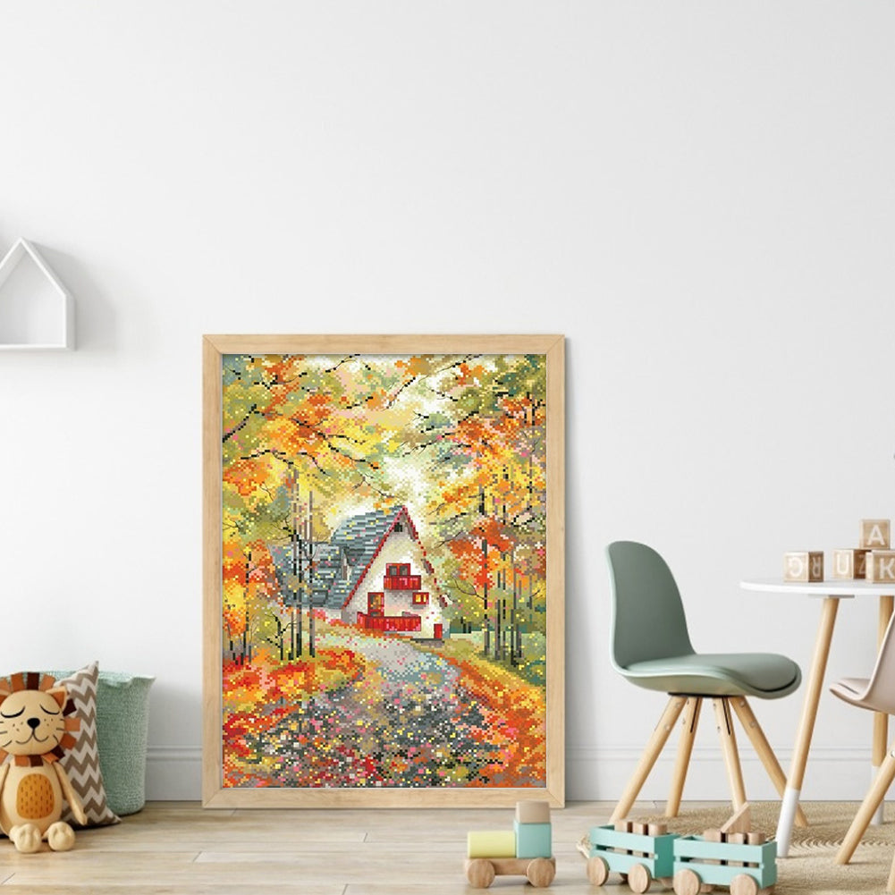 Autumn Waltz - 11CT Stamped Cross Stitch 39*52CM(Spring)