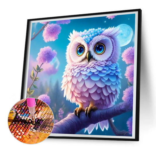 Owl - Full Round Drill Diamond Painting 30*30CM