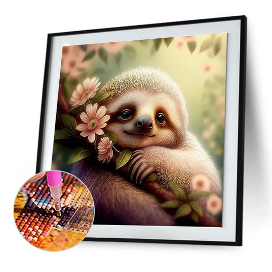 Sloth - Full Round Drill Diamond Painting 30*30CM