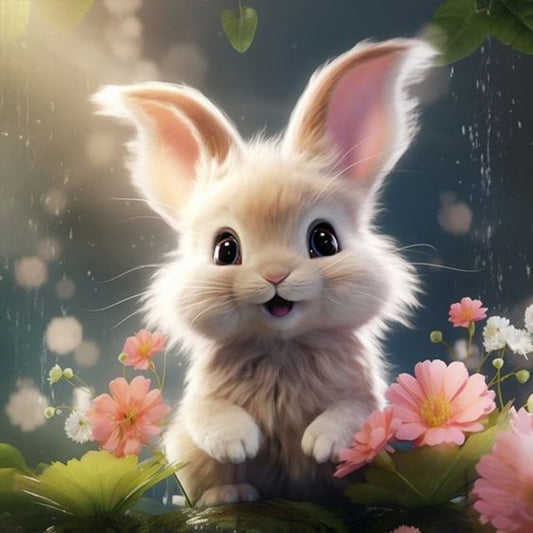 Rabbit - Full Square Drill Diamond Painting 30*30CM