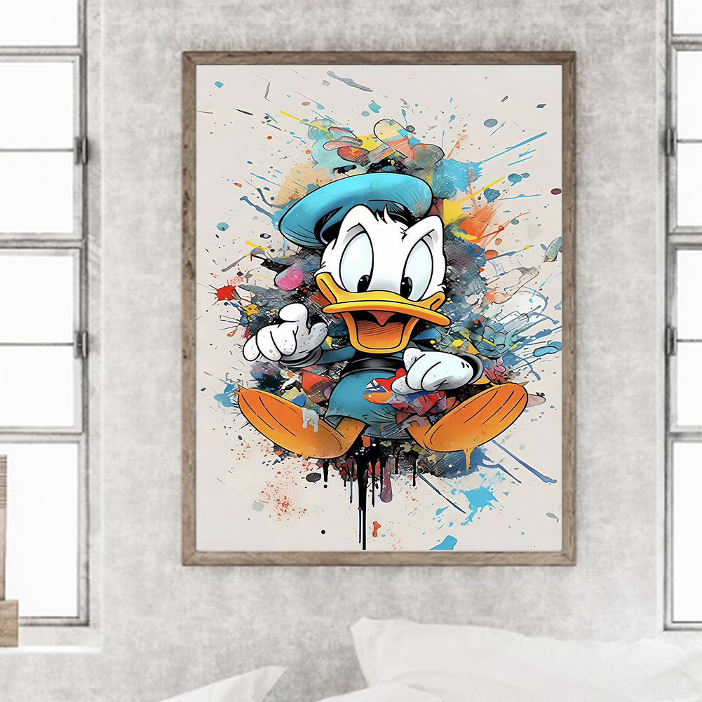 Donald Duck - Full Round Drill Diamond Painting 30*40CM
