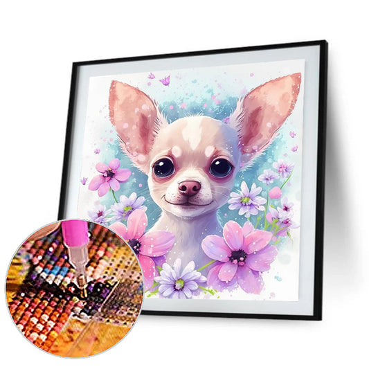 Chihuahua - Full Round Drill Diamond Painting 30*30CM