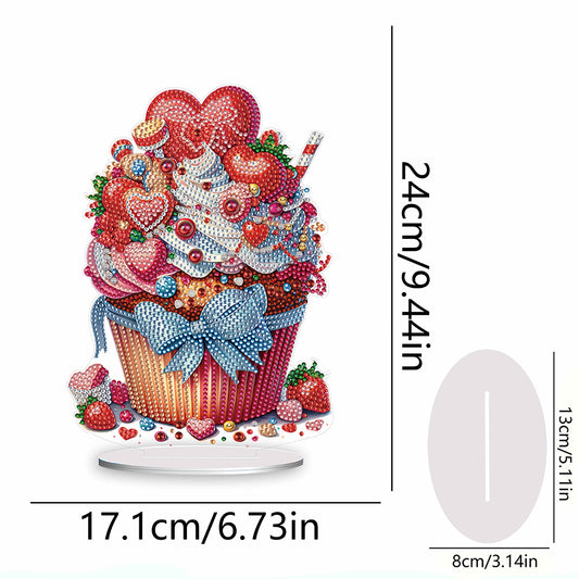 Heart Dessert DIY Diamond Painting Desktop Decoration for Office Desktop Decor