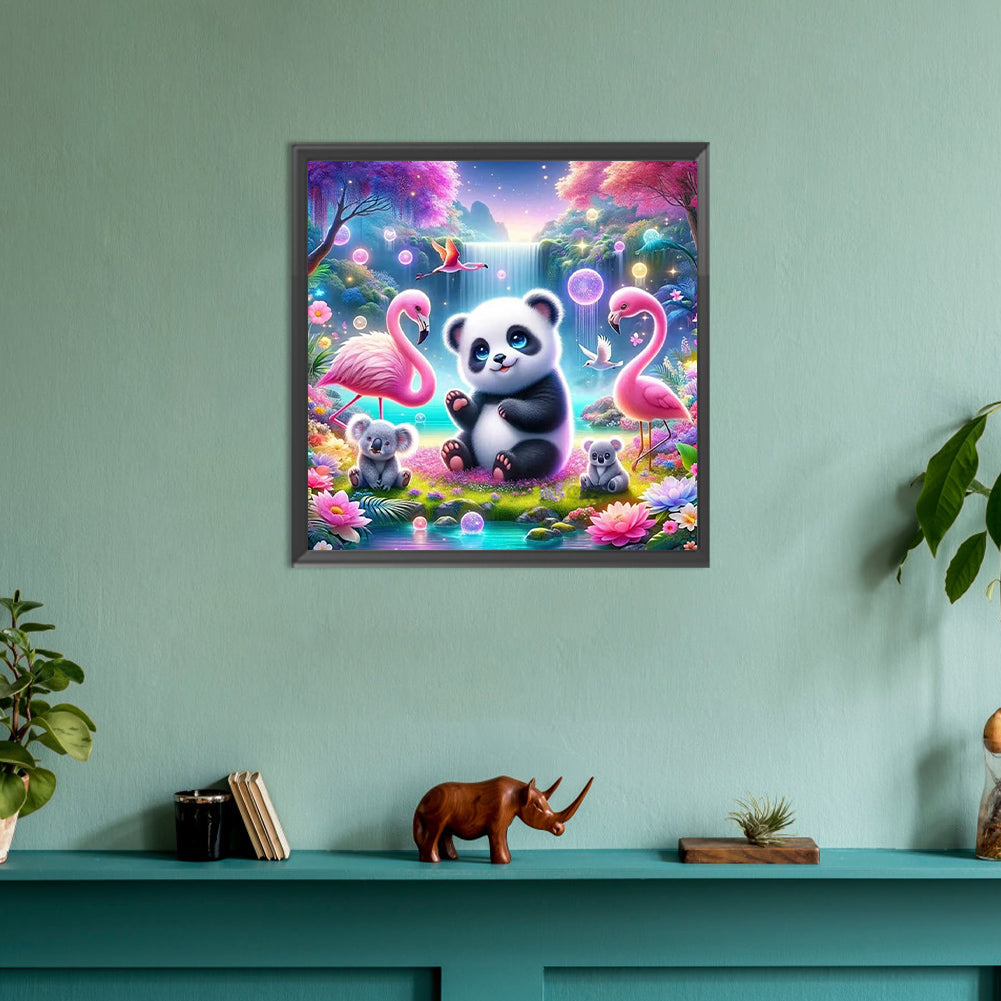 Forest Animal Conference - Full Round Drill Diamond Painting 30*30CM