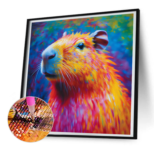 Colorful Capybara - Full Round Drill Diamond Painting 30*30CM