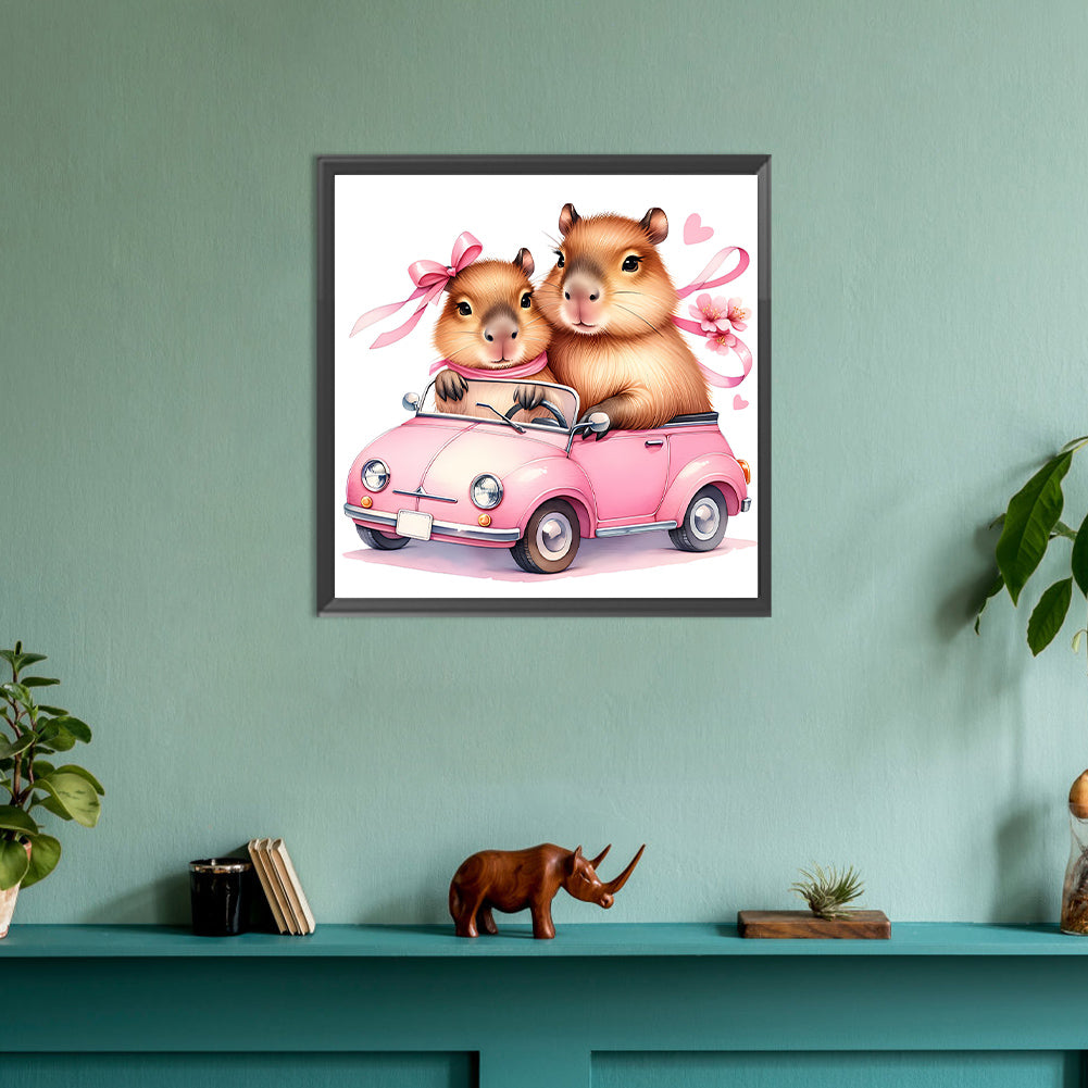 Capybara Capybara - Full Round Drill Diamond Painting 30*30CM