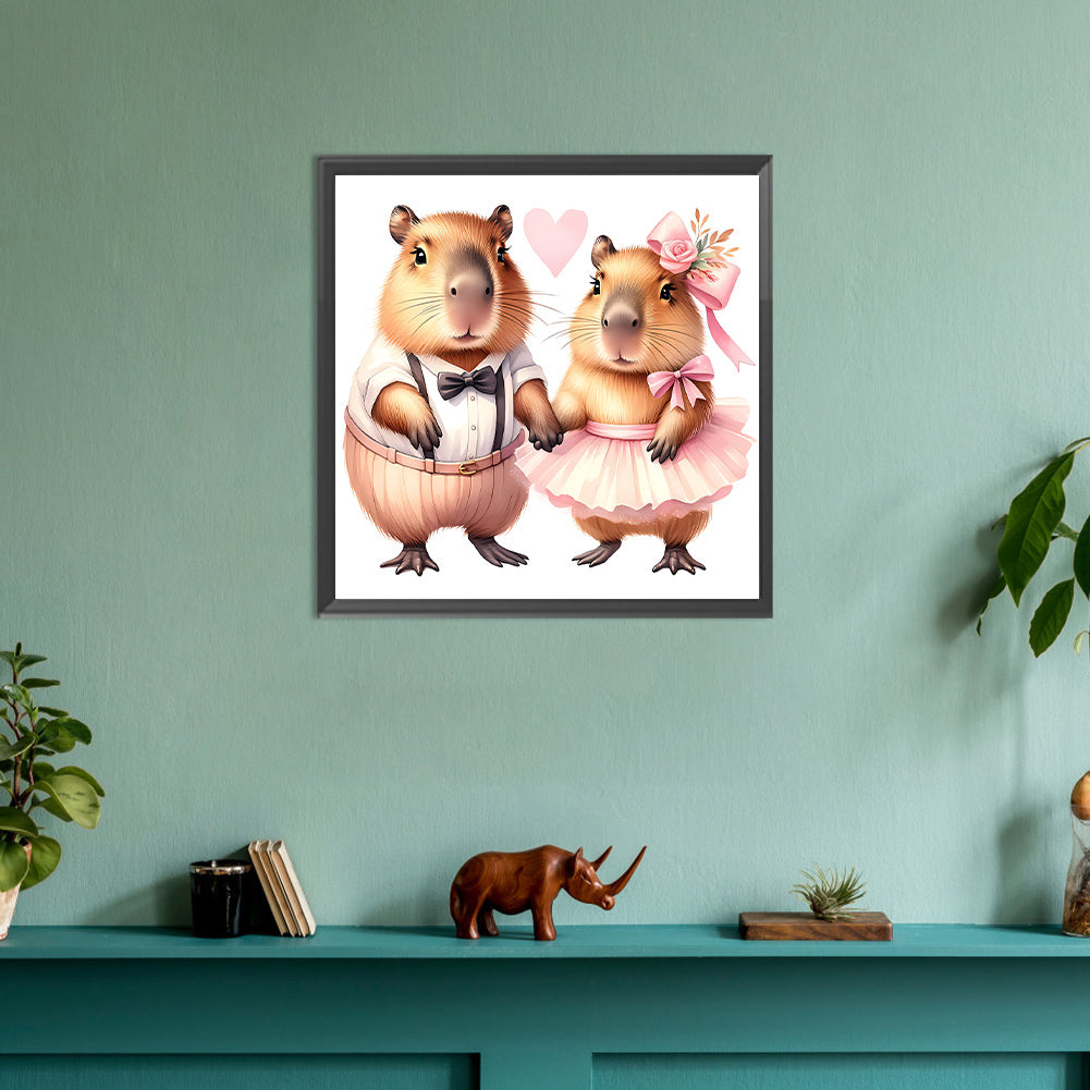Capybara Capybara - Full Round Drill Diamond Painting 30*30CM