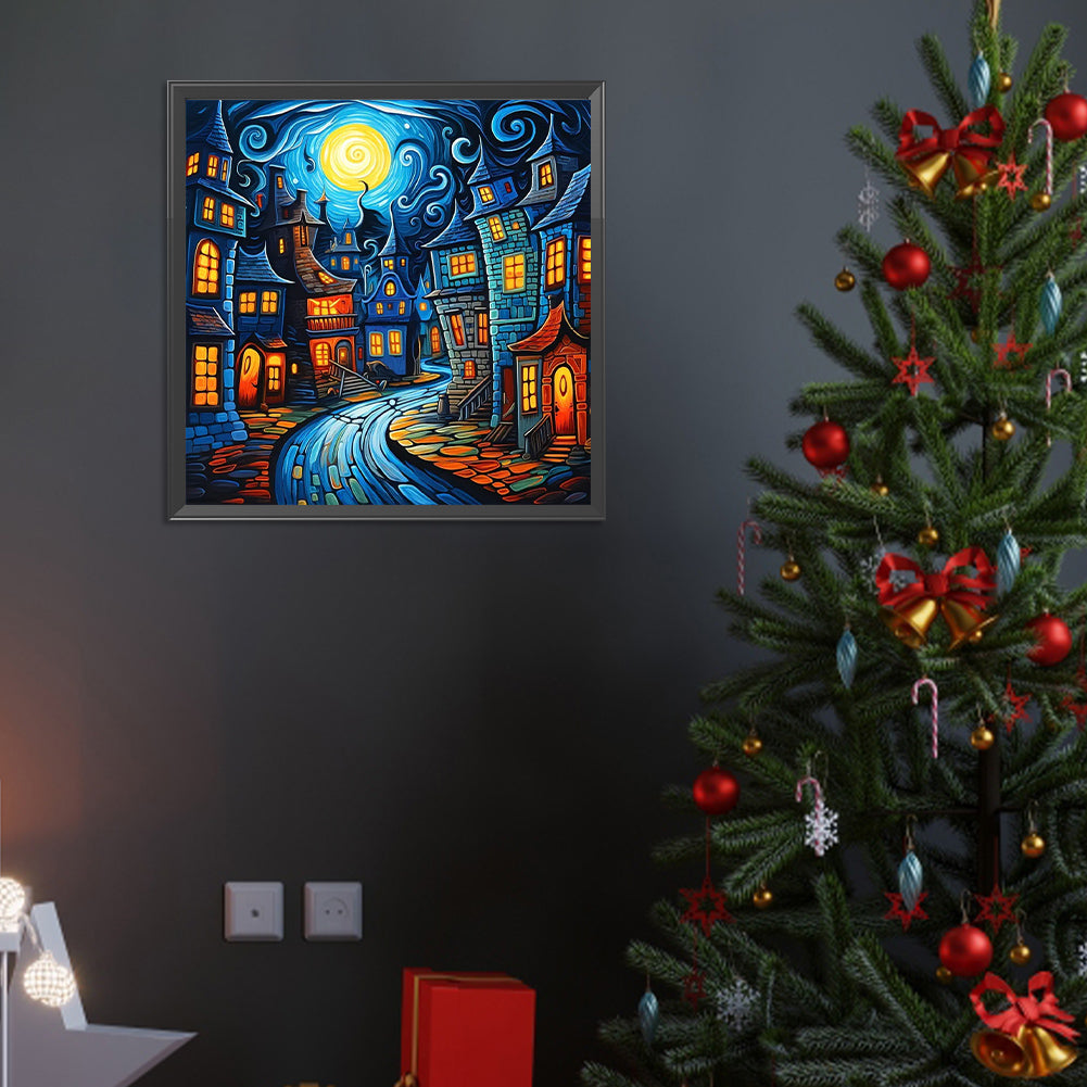 Star City - Full Round Drill Diamond Painting 40*40CM