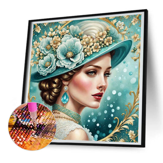Noble Lady - Full Round Drill Diamond Painting 30*30CM