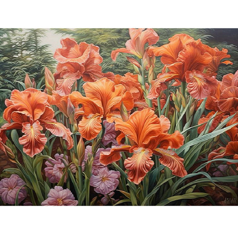 Poppy Flower - Full Square Drill Diamond Painting 70*50CM