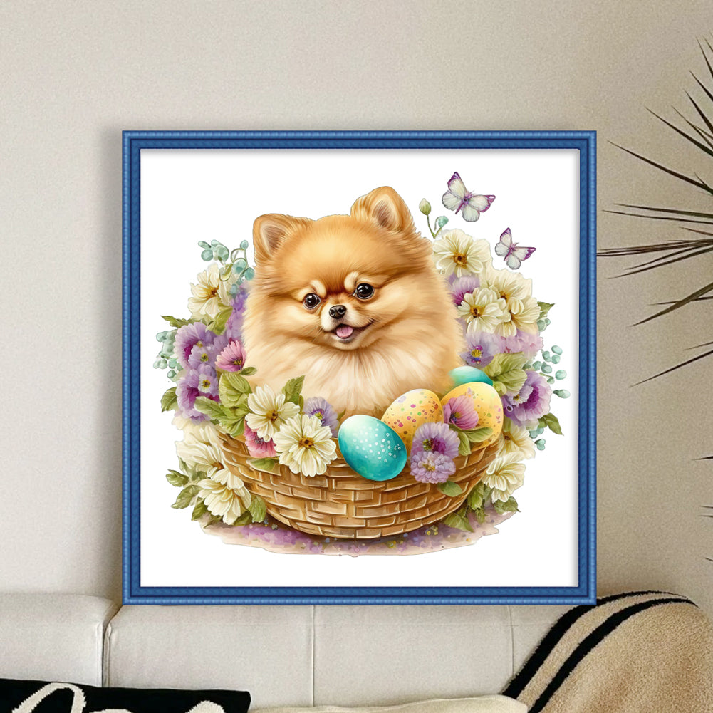 Puppy - 18CT Stamped Cross Stitch 30*30CM