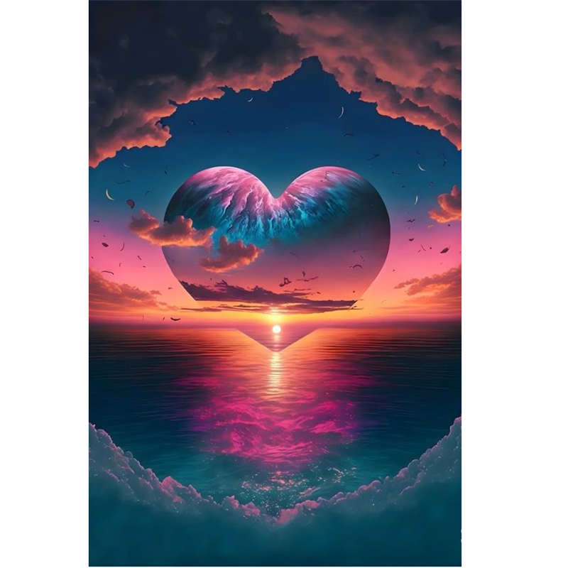Seaside Love - Full Square Drill Diamond Painting 30*40CM