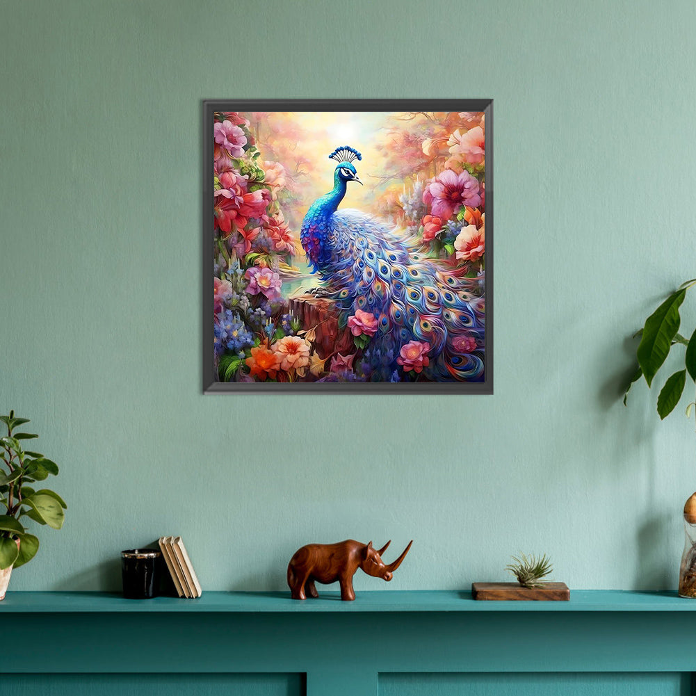 Garden Dinosaur - Full Round Drill Diamond Painting 30*30CM