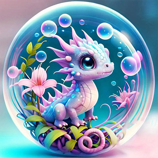 Crystal Ball Zodiac Signs-Dragon - 11CT Stamped Cross Stitch 40*40CM