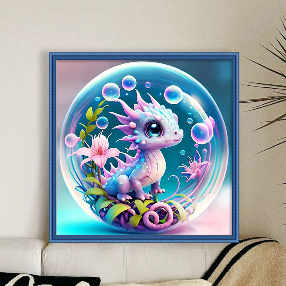 Crystal Ball Zodiac Signs-Dragon - 11CT Stamped Cross Stitch 40*40CM