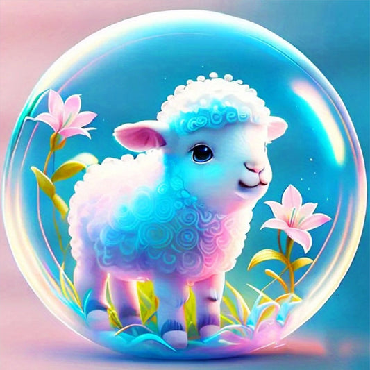 Crystal Ball Zodiac Signs - Sheep - 11CT Stamped Cross Stitch 40*40CM