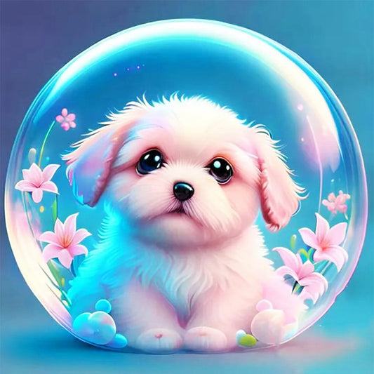 Crystal Ball Zodiac Sign-Dog - 11CT Stamped Cross Stitch 40*40CM