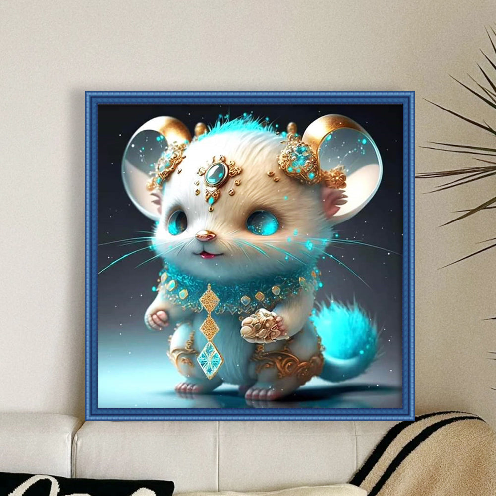 Zodiac Sign - Rat - 11CT Stamped Cross Stitch 40*40CM